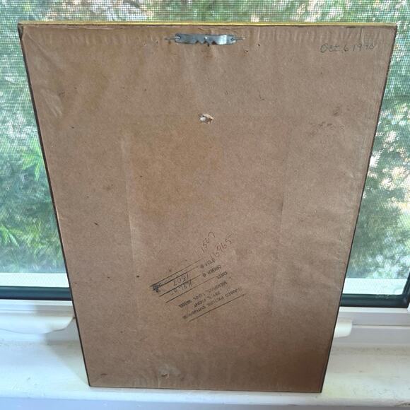 Vintage Ornate Gold Framed Print of Woman with Flowers, Victorian Style Wall Art - Picture 10 of 16